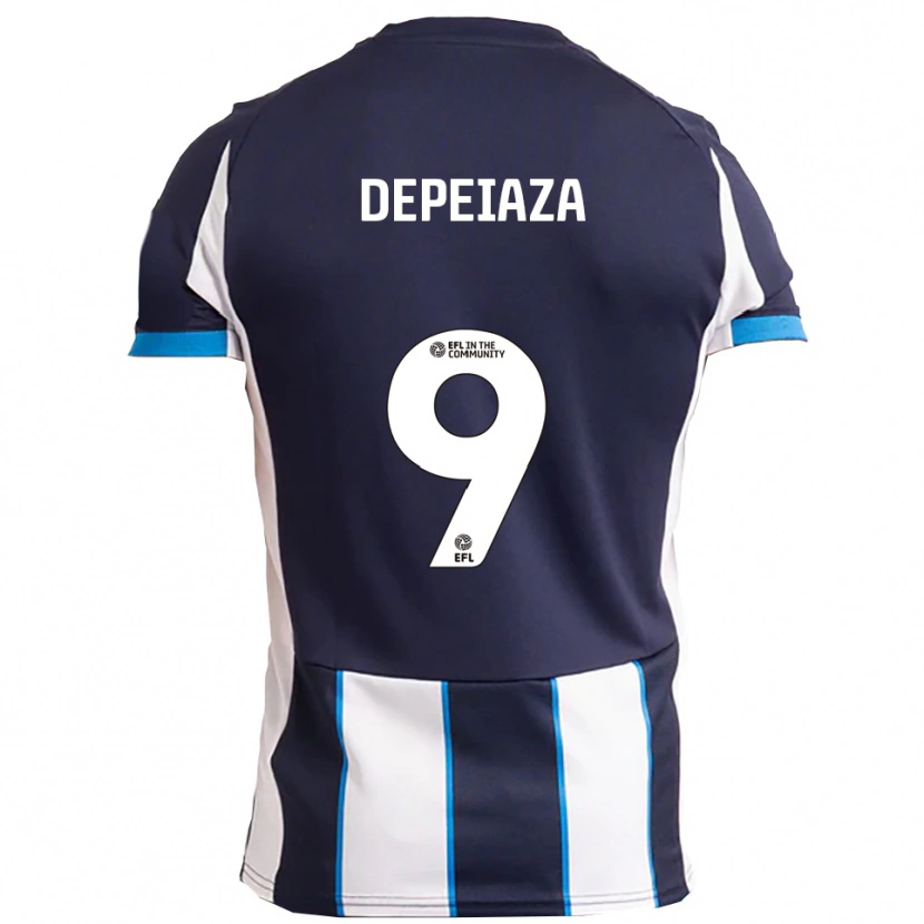 Danxen Kid Kylan Depeiaza #9 White Navy Away Jersey 2025/26 T-Shirt
