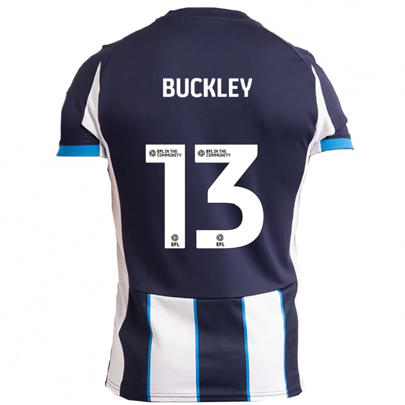 Danxen Kid Benjamin Buckley #13 White Navy Away Jersey 2025/26 T-Shirt