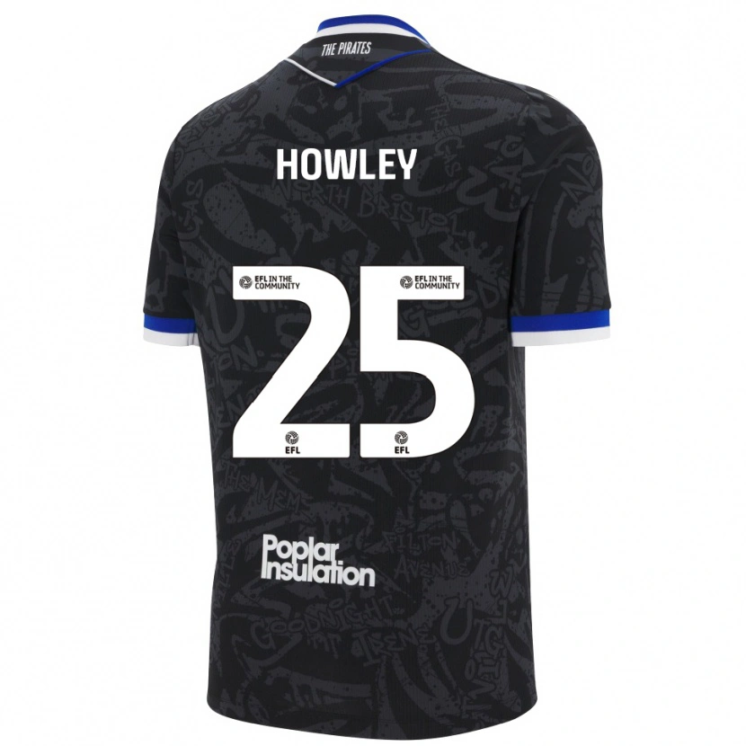Danxen Kid Ryan Howley #25 Black White Away Jersey 2025/26 T-Shirt