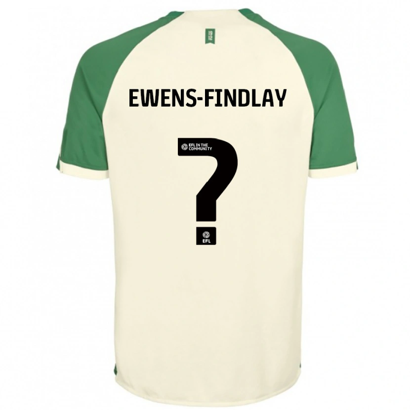 Danxen Kid Ty Ewens-Findlay #0 Off-White Green Away Jersey 2025/26 T-Shirt