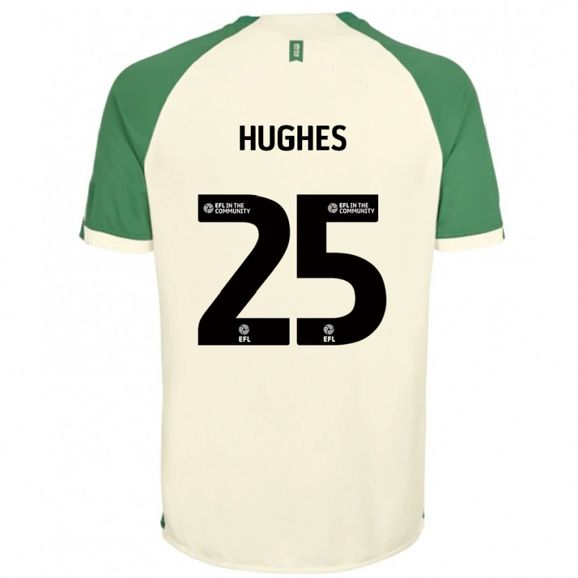 Danxen Kid Ben Hughes #25 Off-White Green Away Jersey 2025/26 T-Shirt