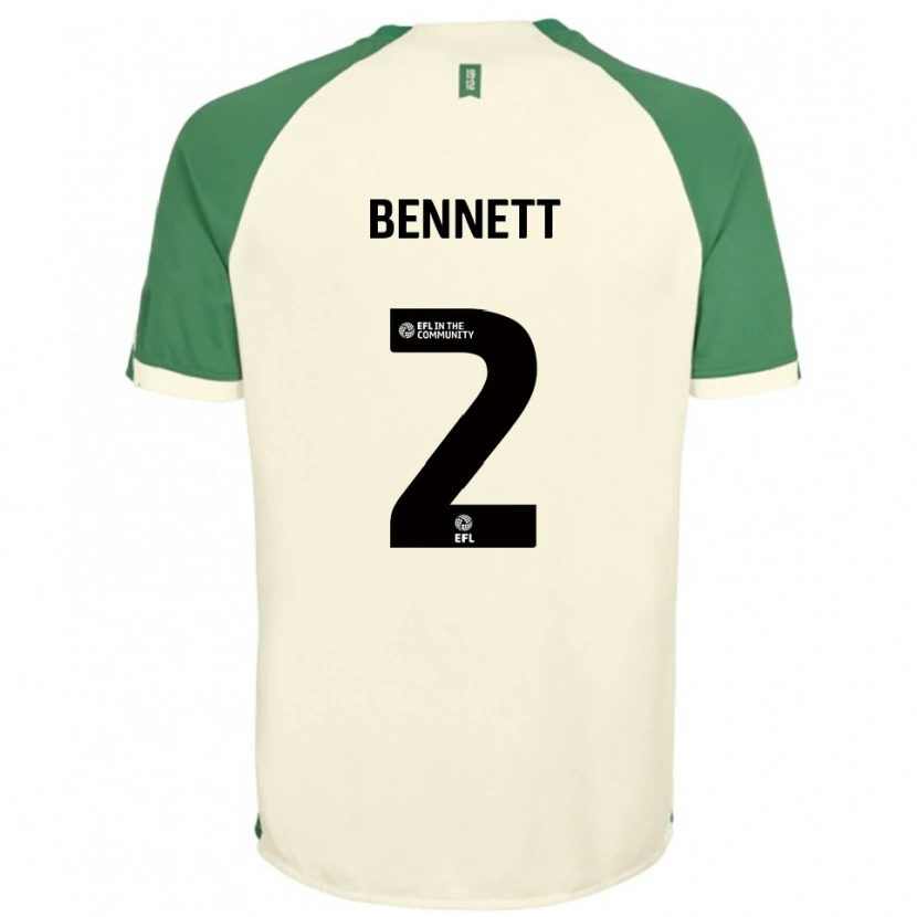 Danxen Kid Liam Bennett #2 Off-White Green Away Jersey 2025/26 T-Shirt