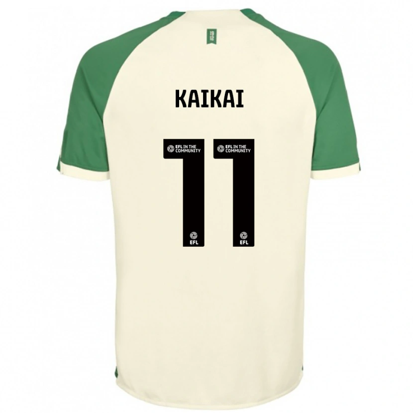 Danxen Kid Sullay Kaikai #11 Off-White Green Away Jersey 2025/26 T-Shirt
