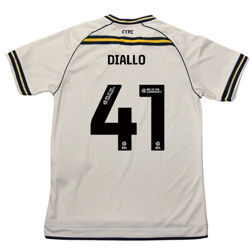 Danxen Kid Mamadou Diallo #41 White Navy Away Jersey 2025/26 T-Shirt
