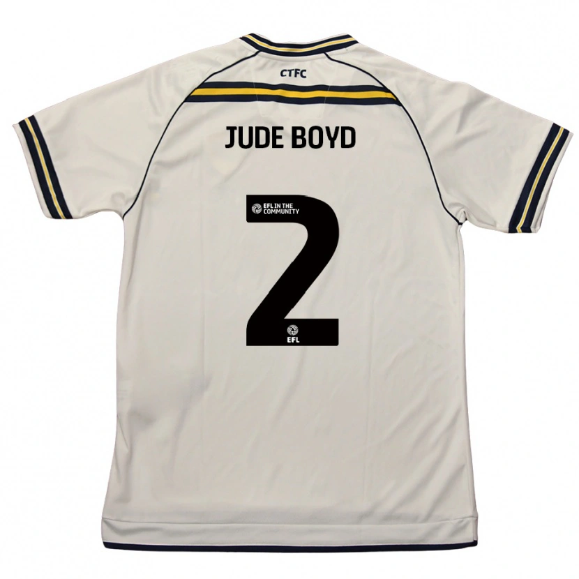 Danxen Kid Arkell Jude-Boyd #2 White Navy Away Jersey 2025/26 T-Shirt