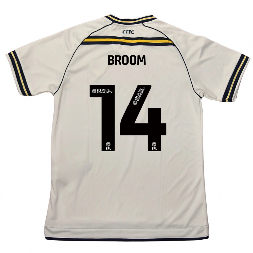 Danxen Kid Ryan Broom #14 White Navy Away Jersey 2025/26 T-Shirt