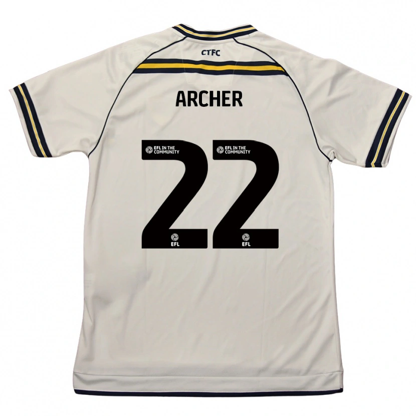 Danxen Kid Ethon Archer #22 White Navy Away Jersey 2025/26 T-Shirt