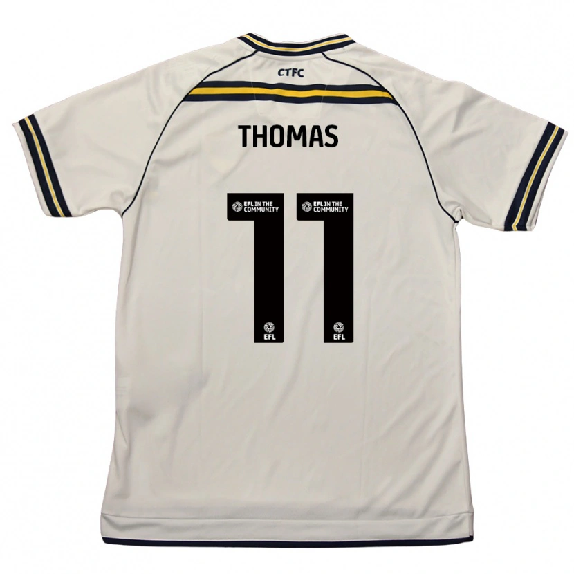 Danxen Kid Jordan Thomas #11 White Navy Away Jersey 2025/26 T-Shirt