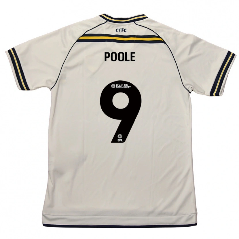 Danxen Kid Phoebie Poole #9 White Navy Away Jersey 2025/26 T-Shirt