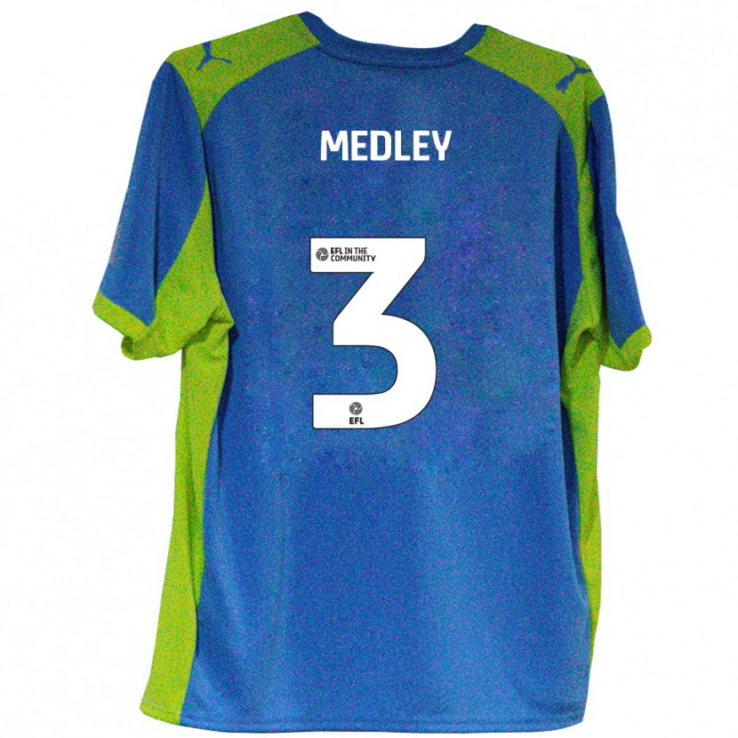 Danxen Kid Zech Medley #3 Sky Blue Yellow Away Jersey 2025/26 T-Shirt