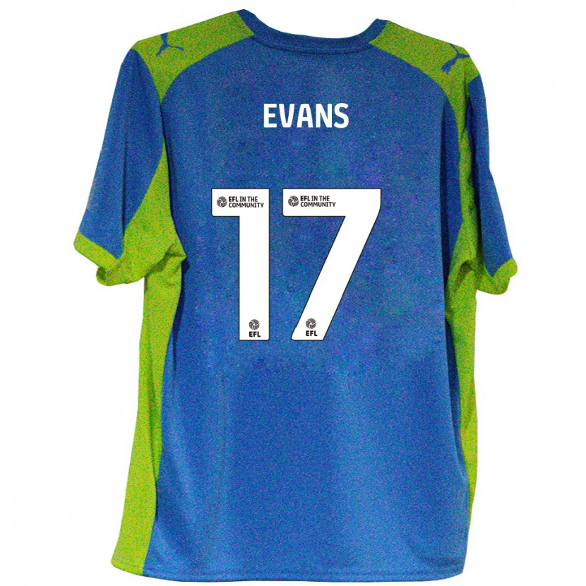 Danxen Kid Ched Evans #17 Sky Blue Yellow Away Jersey 2025/26 T-Shirt