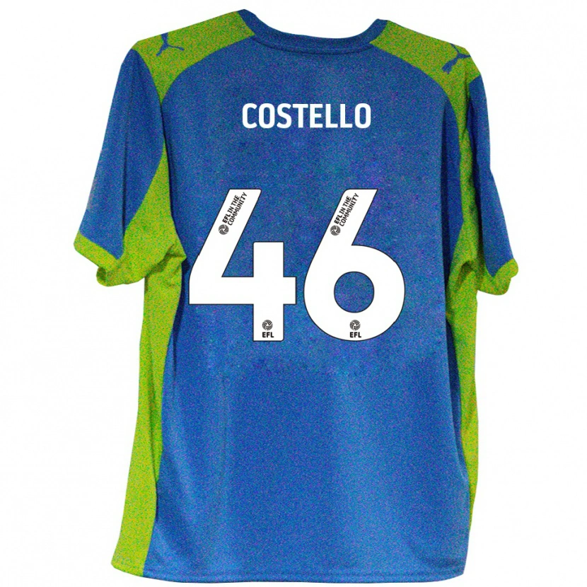 Danxen Kid Calum Costello #46 Sky Blue Yellow Away Jersey 2025/26 T-Shirt