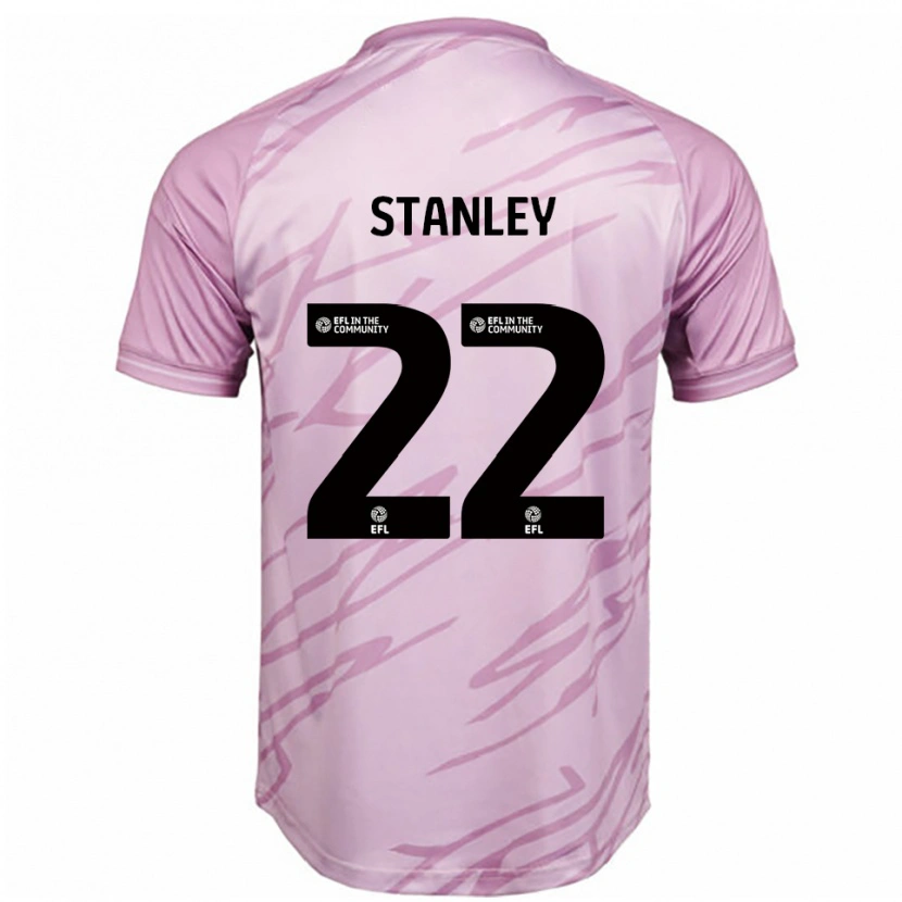 Danxen Kid Eva Stanley #22 Pink Black Away Jersey 2025/26 T-Shirt