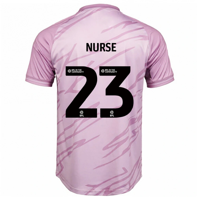 Danxen Kid George Nurse #23 Pink Black Away Jersey 2025/26 T-Shirt