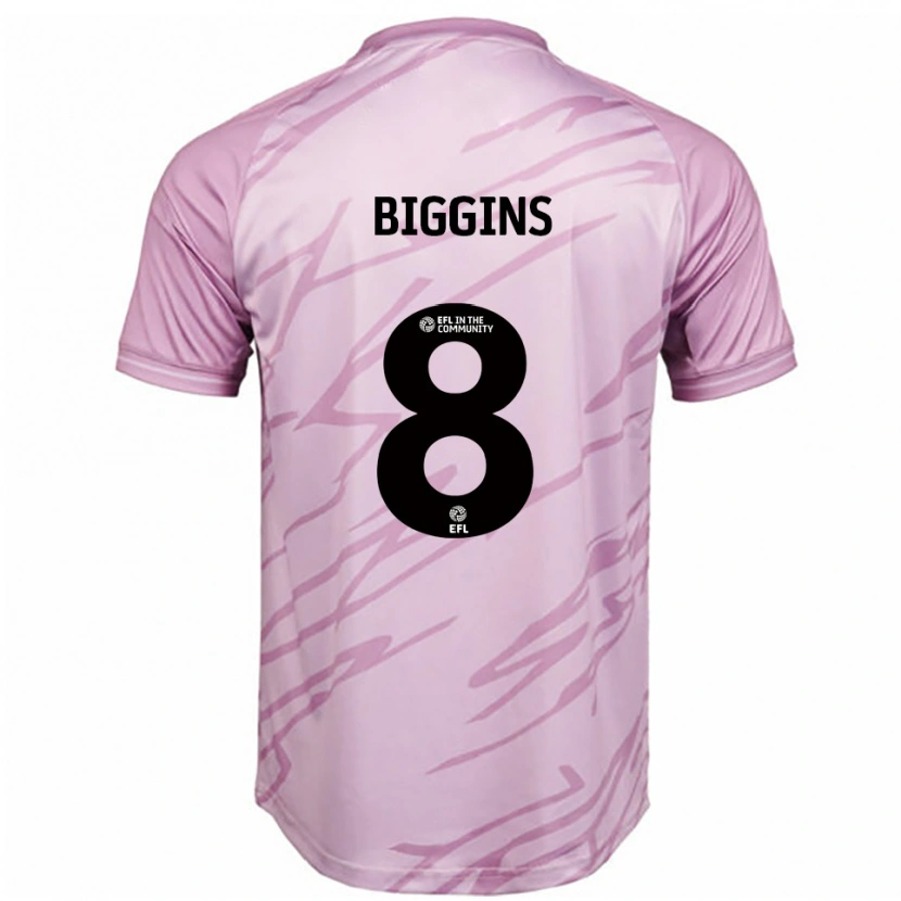 Danxen Kid Harrison Biggins #8 Pink Black Away Jersey 2025/26 T-Shirt