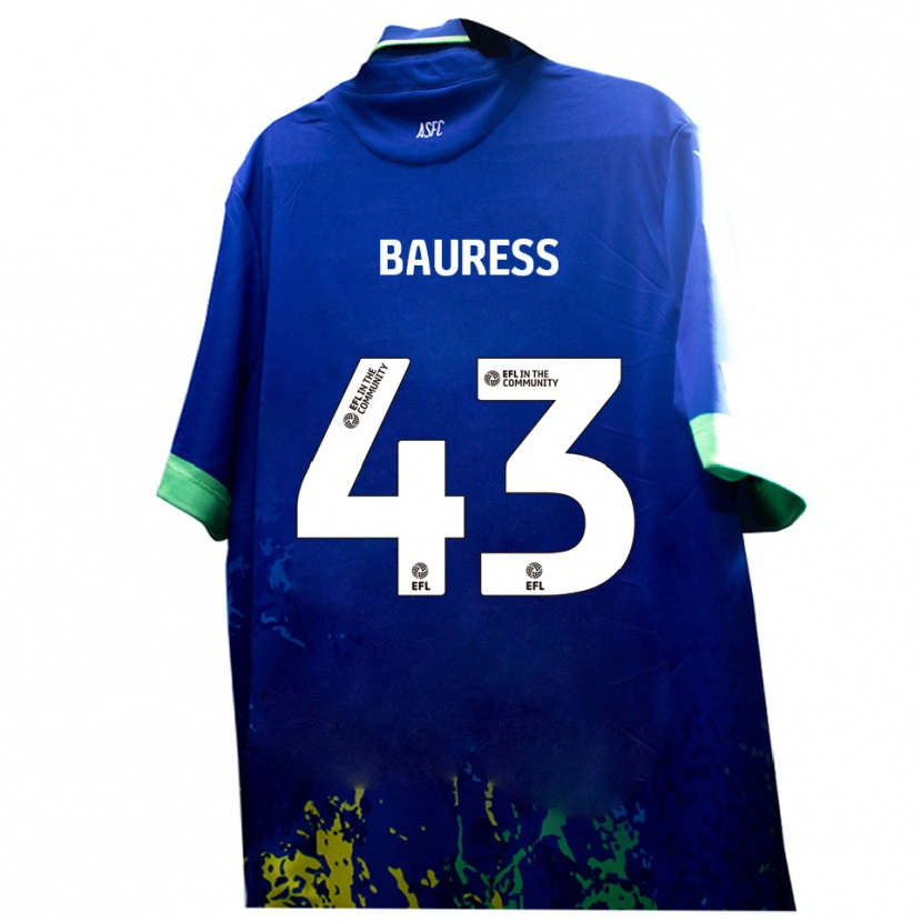 Danxen Kid Joe Bauress #43 Blue Yellow Away Jersey 2025/26 T-Shirt
