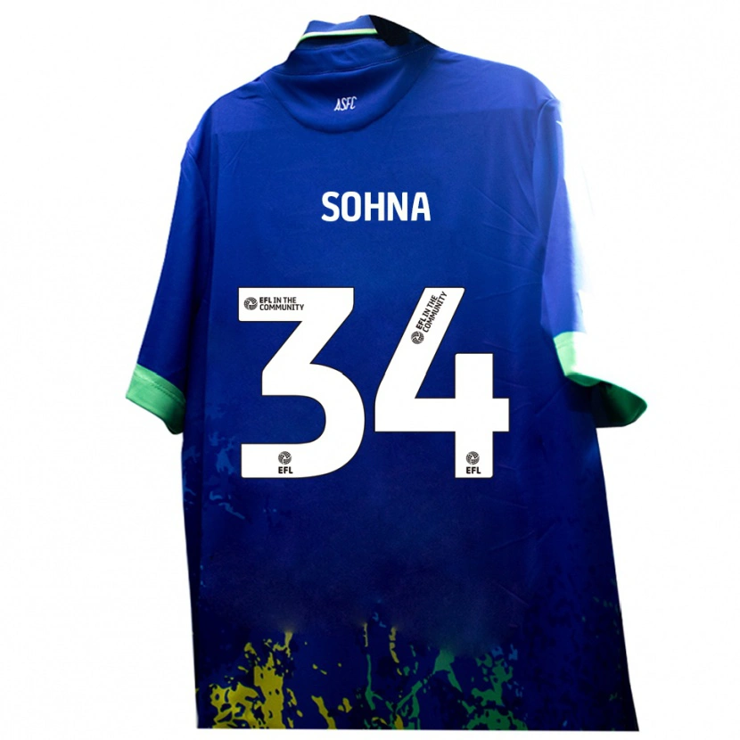 Danxen Kid Sheikh Sohna #34 Blue Yellow Away Jersey 2025/26 T-Shirt