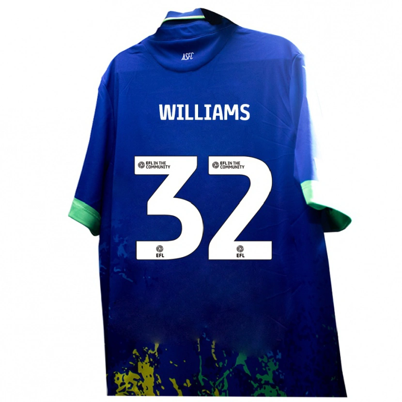 Danxen Kid Lennox Williams #32 Blue Yellow Away Jersey 2025/26 T-Shirt