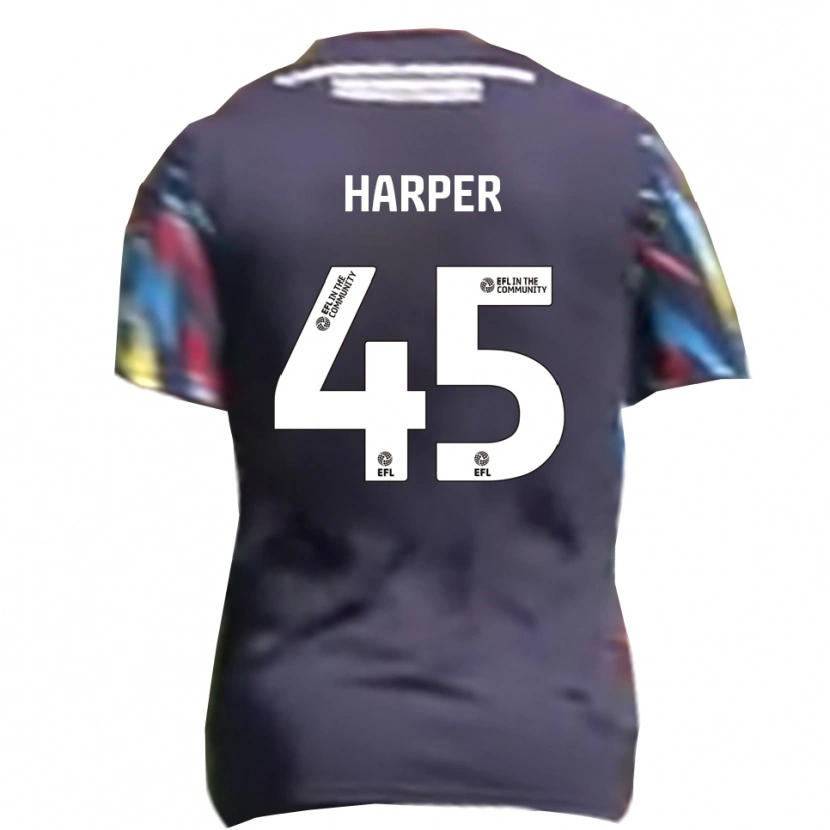 Danxen Kid Rekeem Harper #45 Navy Yellow Red Away Jersey 2025/26 T-Shirt