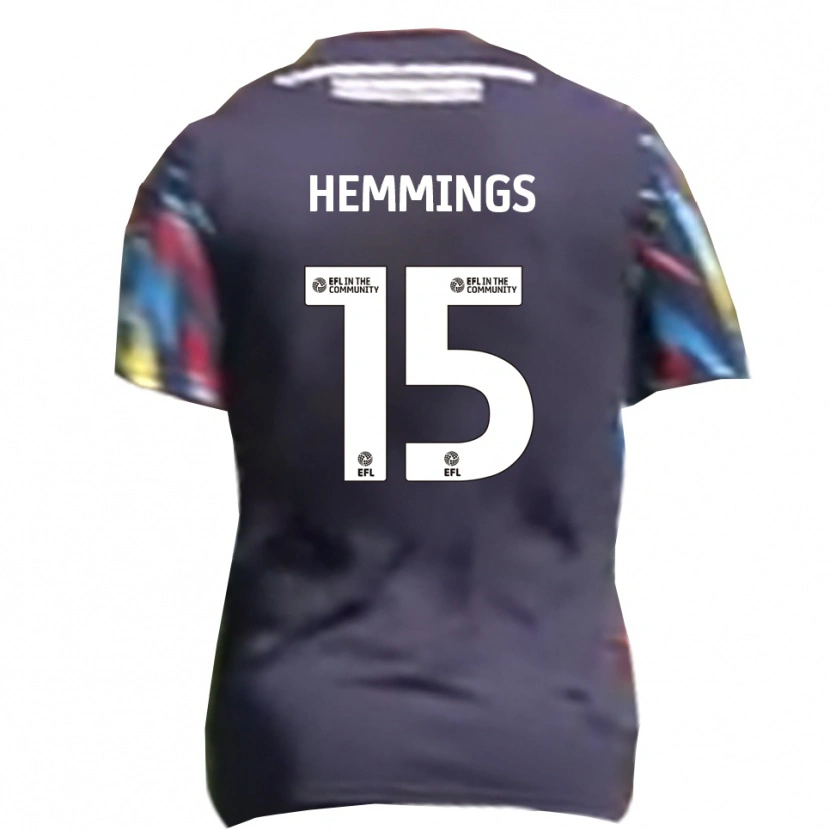 Danxen Kid Kane Hemmings #15 Navy Yellow Red Away Jersey 2025/26 T-Shirt