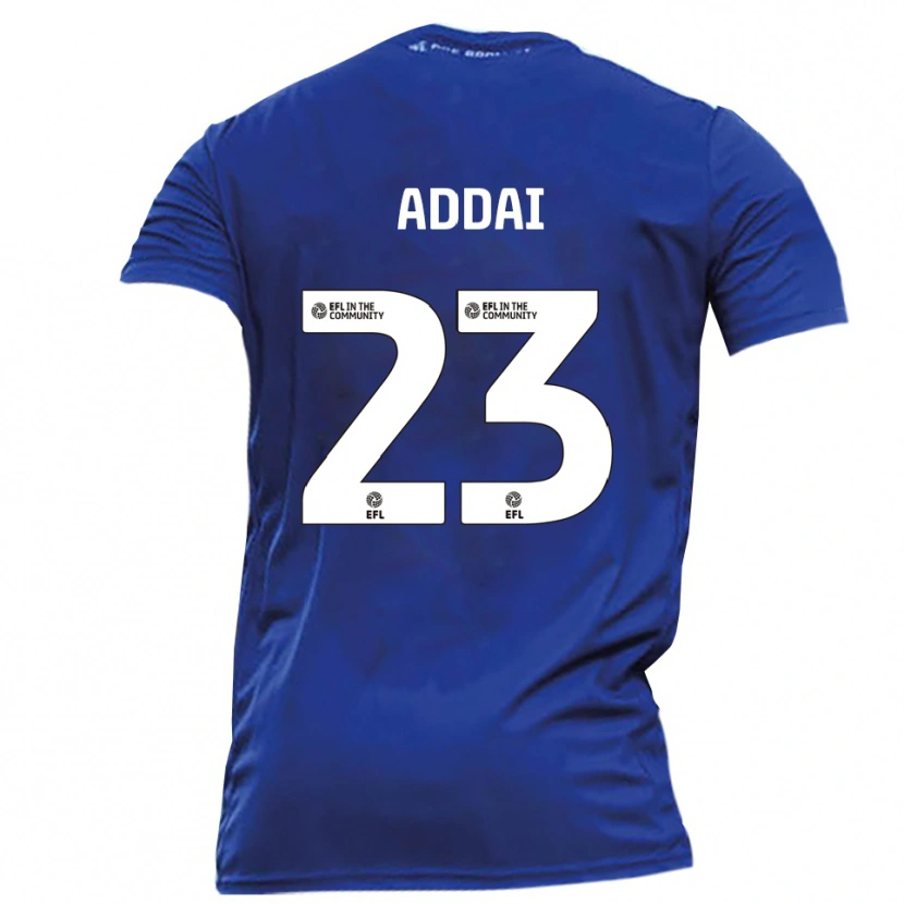 Danxen Kid Dillon Addai #23 Blue White Away Jersey 2025/26 T-Shirt