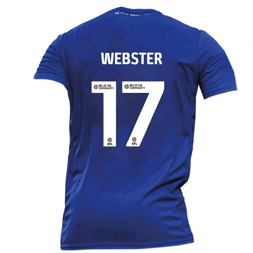 Danxen Kid Byron Webster #17 Blue White Away Jersey 2025/26 T-Shirt