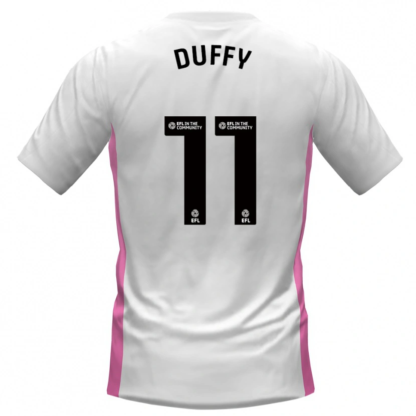 Danxen Kid Dylan Duffy #11 White Red Away Jersey 2025/26 T-Shirt