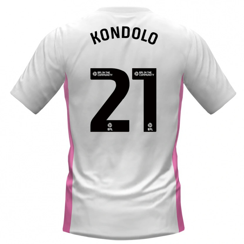 Danxen Kid Christovie Kondolo #21 White Red Away Jersey 2025/26 T-Shirt