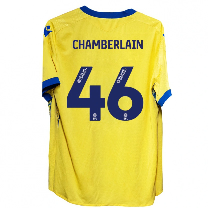 Danxen Kid Harrison Chamberlain #46 Yellow Blue Away Jersey 2025/26 T-Shirt