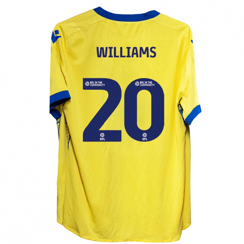 Danxen Kid Billie-Jo Williams #20 Yellow Blue Away Jersey 2025/26 T-Shirt