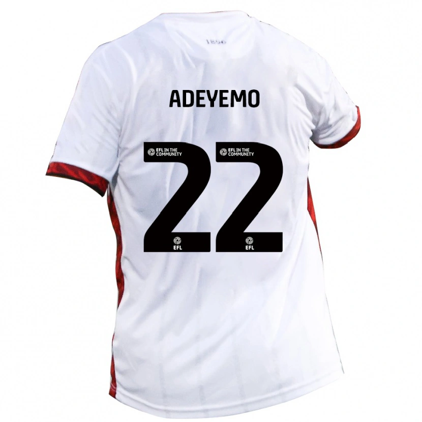 Danxen Kid Ade Adeyemo #22 White Red Black Away Jersey 2025/26 T-Shirt