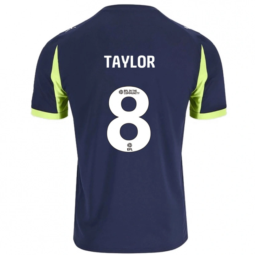 Danxen Kid Owen Taylor #8 Navy Fluorescent Green Away Jersey 2025/26 T-Shirt