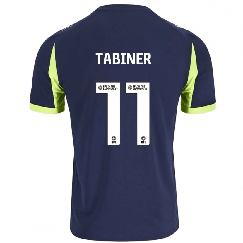 Danxen Kid Joel Tabiner #11 Navy Fluorescent Green Away Jersey 2025/26 T-Shirt