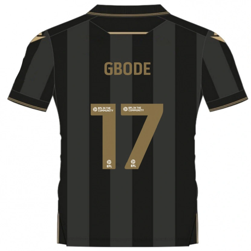 Danxen Kid Joseph Gbode #17 Black Gold Away Jersey 2025/26 T-Shirt