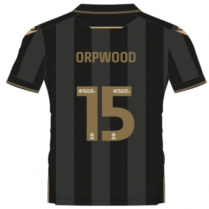 Danxen Kid Jo Orpwood #15 Black Gold Away Jersey 2025/26 T-Shirt