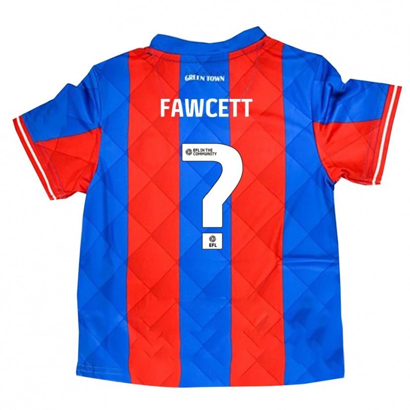Danxen Kid Izzy Fawcett #0 Blue Red White Away Jersey 2025/26 T-Shirt