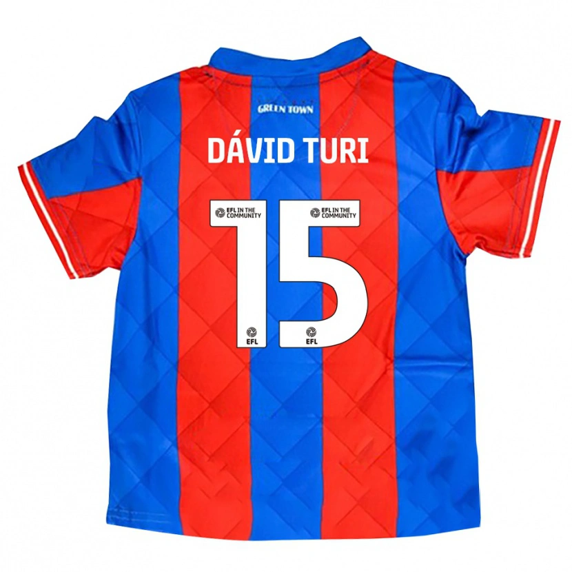 Danxen Kid Géza Dávid Turi #15 Blue Red White Away Jersey 2025/26 T-Shirt