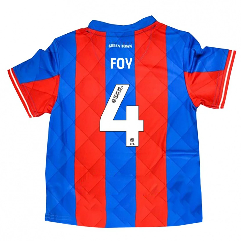 Danxen Kid Alfie Foy #4 Blue Red White Away Jersey 2025/26 T-Shirt