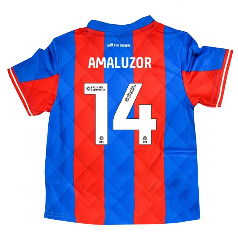 Danxen Kid Justin Amaluzor #14 Blue Red White Away Jersey 2025/26 T-Shirt