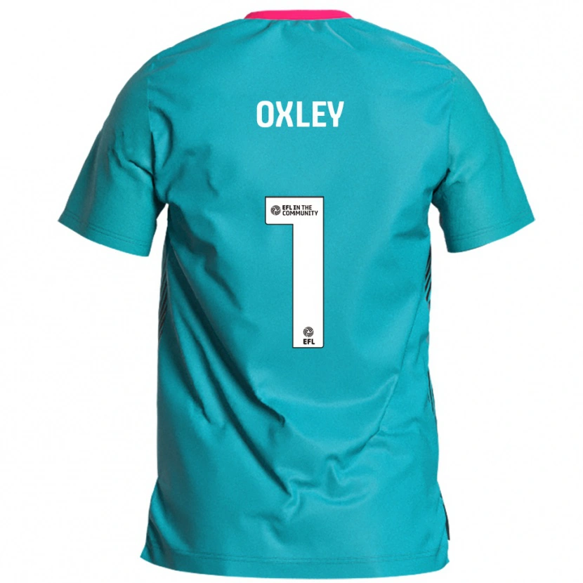Danxen Kid Mark Oxley #1 Sky Blue Pink Away Jersey 2025/26 T-Shirt