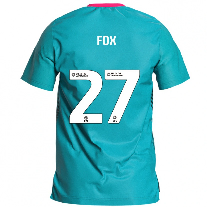 Danxen Kid Ben Fox #27 Sky Blue Pink Away Jersey 2025/26 T-Shirt