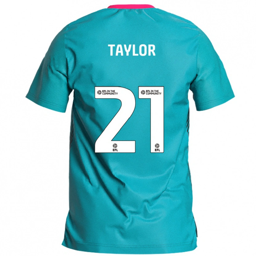 Danxen Kid Ellis Taylor #21 Sky Blue Pink Away Jersey 2025/26 T-Shirt