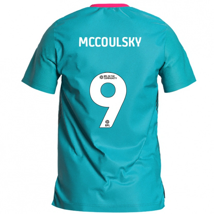 Danxen Kid Shawn Mccoulsky #9 Sky Blue Pink Away Jersey 2025/26 T-Shirt
