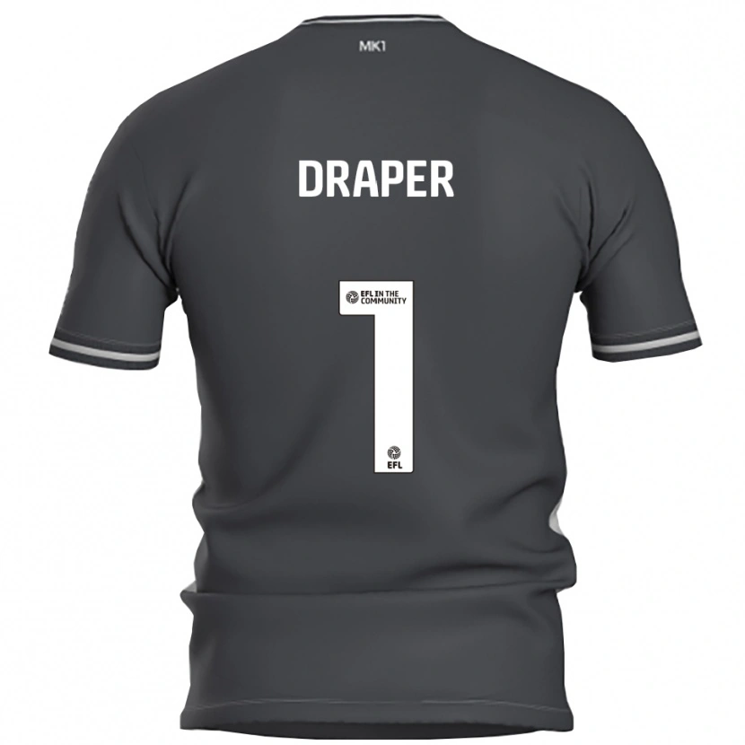 Danxen Kid Anna Draper #1 Gray Silver Away Jersey 2025/26 T-Shirt
