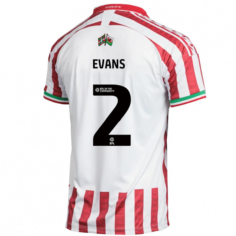Danxen Kid Cameron Evans #2 Red White Away Jersey 2025/26 T-Shirt