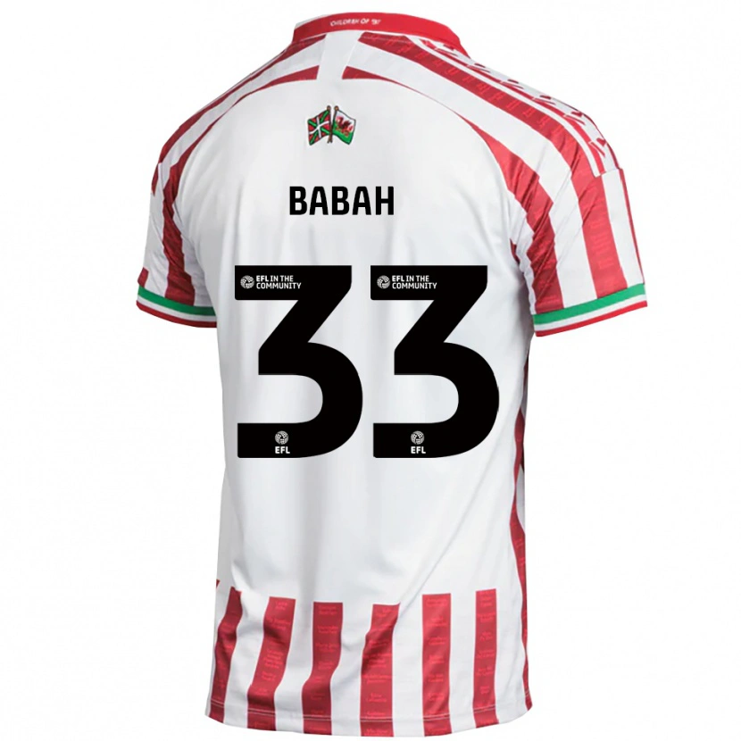 Danxen Kid Armani Babah #33 Red White Away Jersey 2025/26 T-Shirt