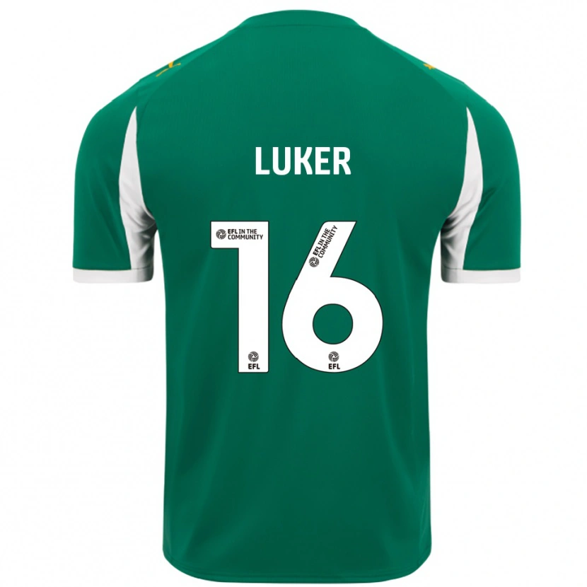 Danxen Kid Jayden Luker #16 Green White Away Jersey 2025/26 T-Shirt