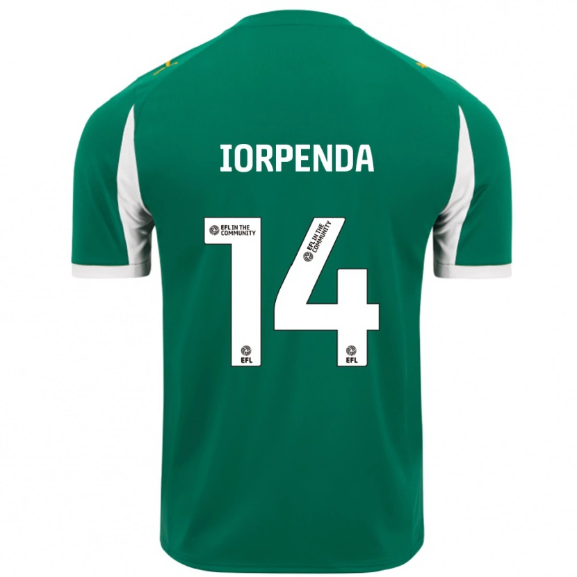 Danxen Kid Tom Iorpenda #14 Green White Away Jersey 2025/26 T-Shirt