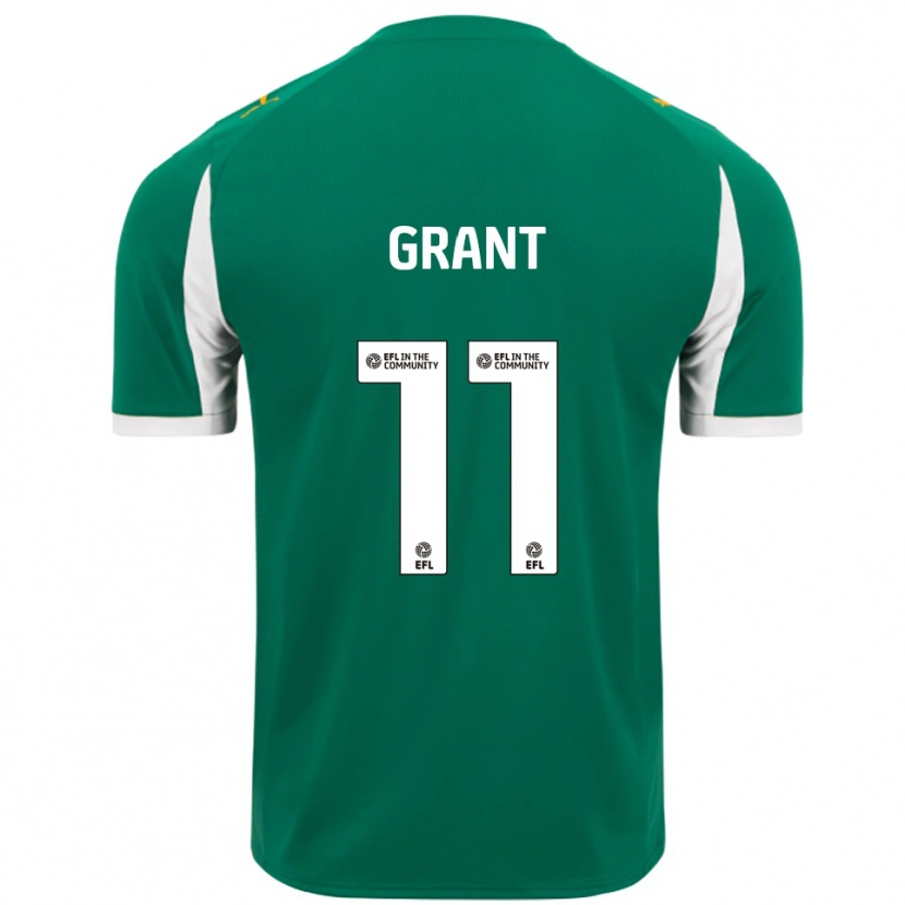 Danxen Kid Conor Grant #11 Green White Away Jersey 2025/26 T-Shirt