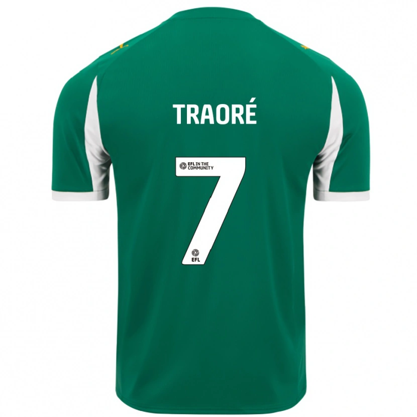 Danxen Kid Maï Traoré #7 Green White Away Jersey 2025/26 T-Shirt